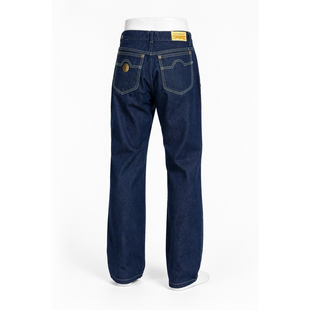Vtg Womens 70s Pentimento Denim Jeans Straight Leg Contrast Stitching Size 9